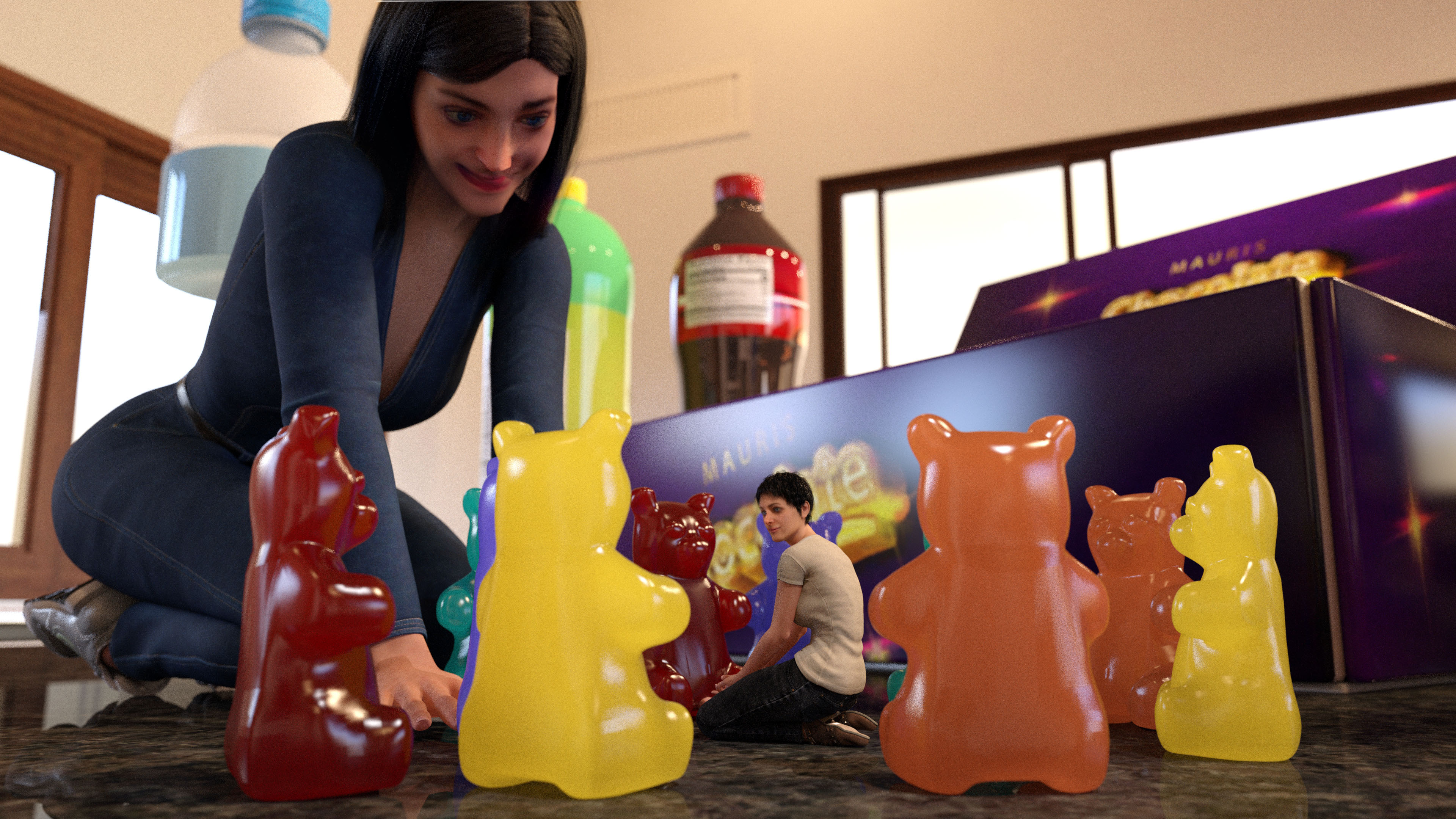 Tatjana surrounded by gummy bears.jpg